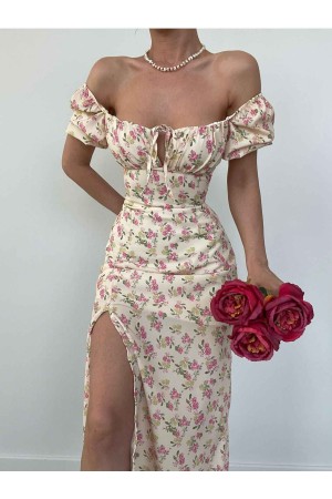 157311 TOPTAN DESENLİ ELBİSE