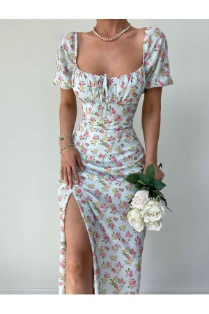 157313 TOPTAN DESENLİ ELBİSE