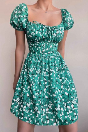 157315 TOPTAN DESENLİ ELBİSE