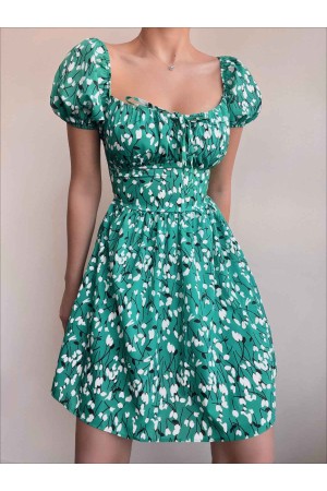 157315 TOPTAN DESENLİ ELBİSE