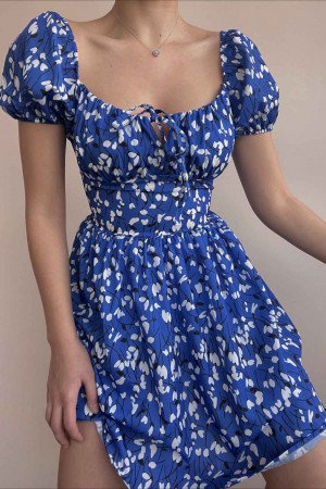 157316 TOPTAN DESENLİ ELBİSE