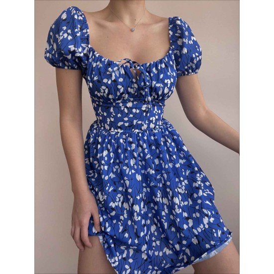 157316 TOPTAN DESENLİ ELBİSE