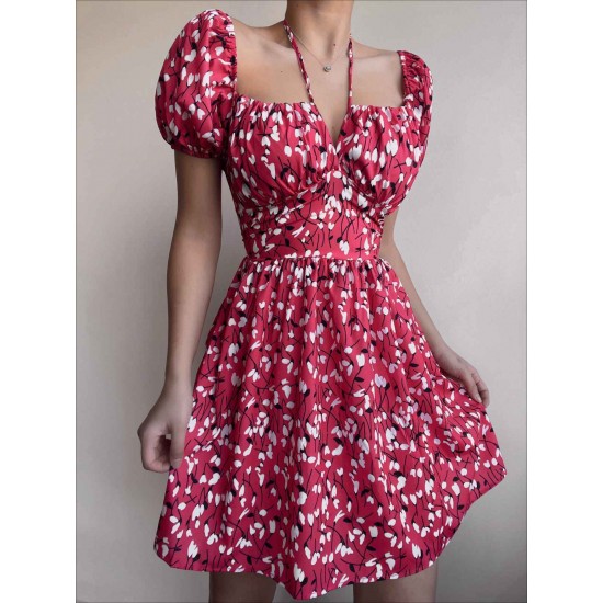 157317 TOPTAN DESENLİ ELBİSE