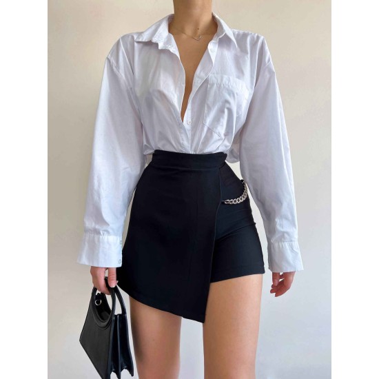 157321 black SHORT SKIRT