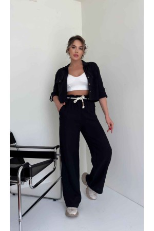 157325 black Pants suit