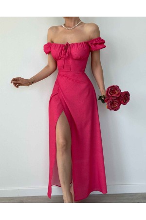 157326 TOPTAN FUŞYA ELBİSE