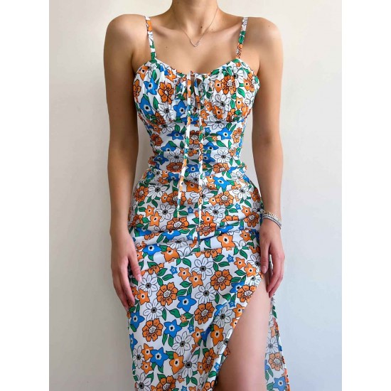 157330 patterned DRESS