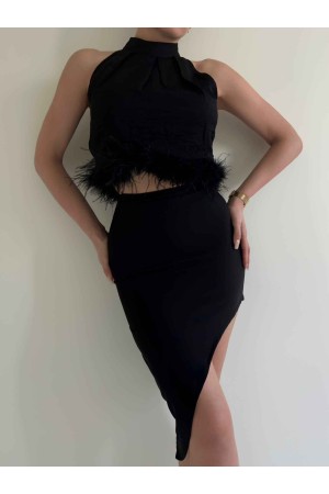 157336 TOPTAN SİYAH ETEK