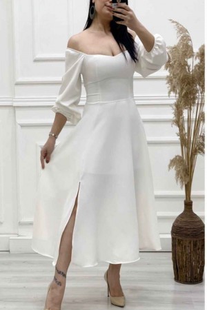 159630 white Evening dress