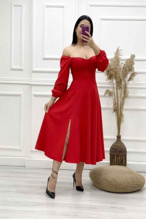 159631 red Evening dress
