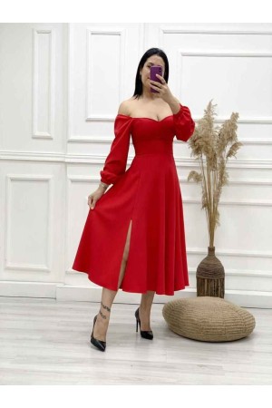 159631 TOPTAN KIRMIZI ABİYE