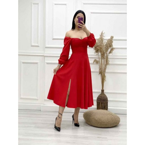 159631 red Evening dress