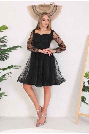 159733 TOPTAN SİYAH ABİYE