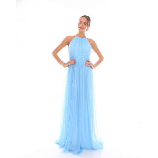 159751 bebe blue Evening dress
