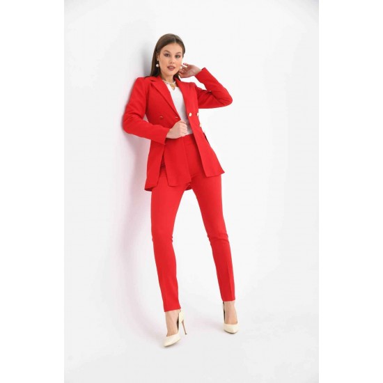 159756 red Pants suit
