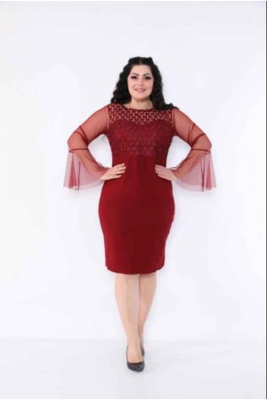 159761 TOPTAN BORDO ABİYE