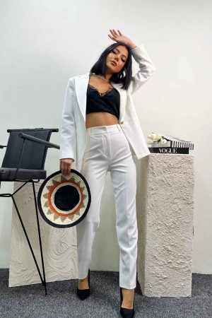 159766 TOPTAN BEYAZ PANTOLON TAKIM