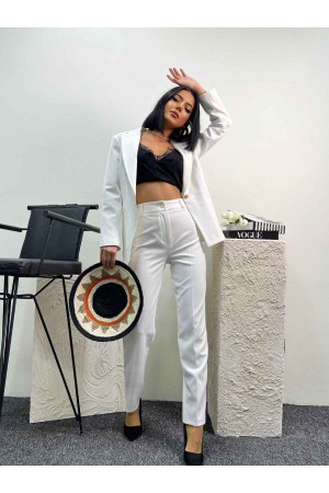 159766 TOPTAN BEYAZ PANTOLON TAKIM