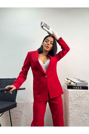 159768 TOPTAN KIRMIZI PANTOLON TAKIM