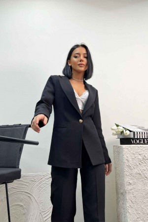 159769 TOPTAN SİYAH PANTOLON TAKIM