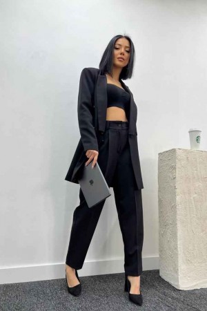 159777 TOPTAN SİYAH PANTOLON TAKIM