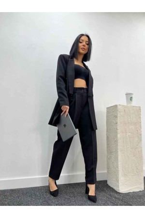 159777 TOPTAN SİYAH PANTOLON TAKIM