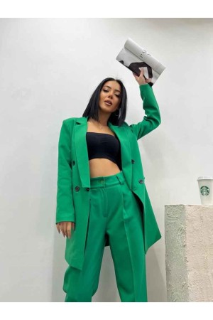 159780 TOPTAN YEŞİL PANTOLON TAKIM