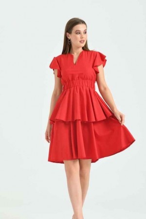 159803 TOPTAN KIRMIZI ABİYE