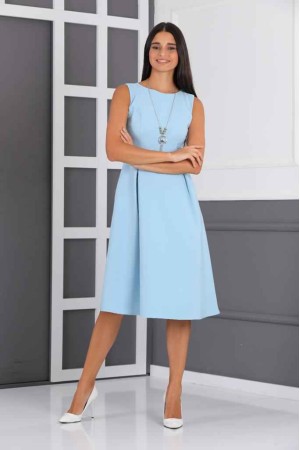 159818 TOPTAN BEBE MAVİ ELBİSE