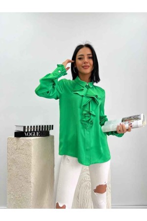 159830 TOPTAN YEŞİL GÖMLEK