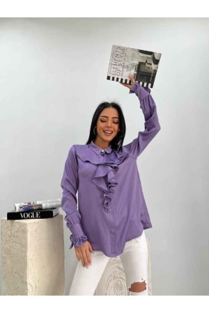 159831 TOPTAN LİLA GÖMLEK