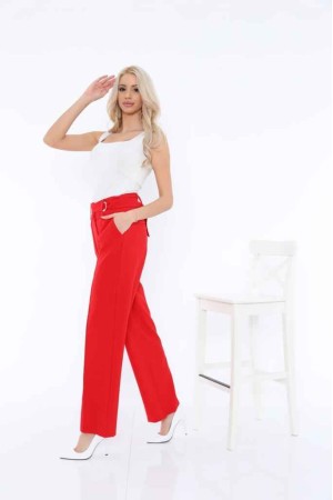 159835 TOPTAN KIRMIZI PANTOLON