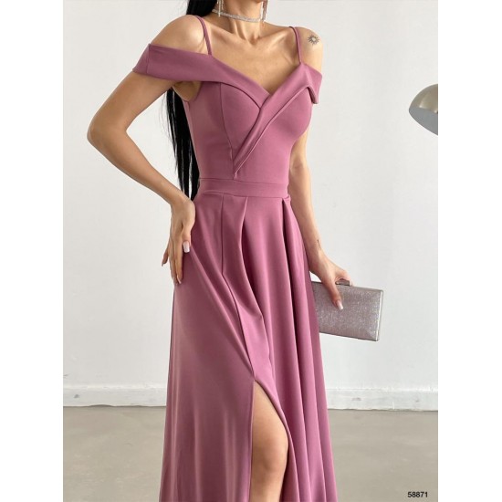 159845 dried rose Evening dress