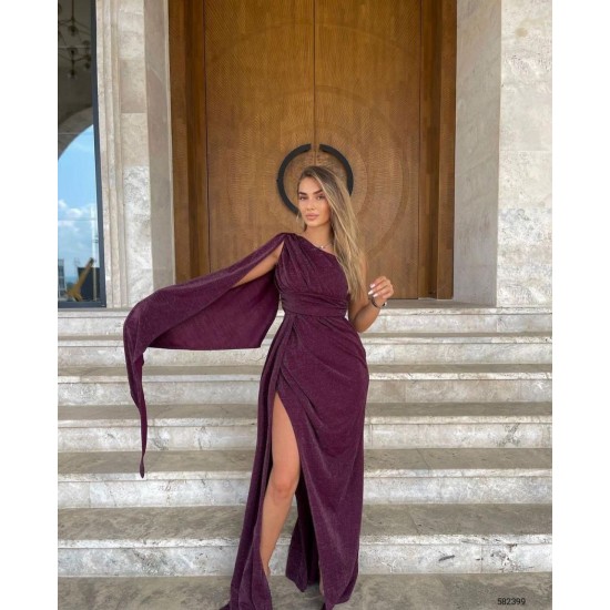 159863 damson Evening dress