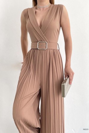 159866 beige OVERALLS