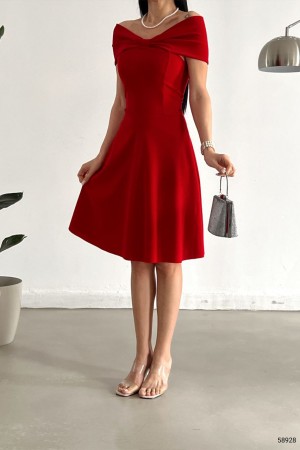 159897 red Evening dress