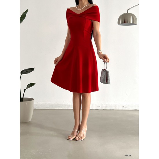 159897 red Evening dress