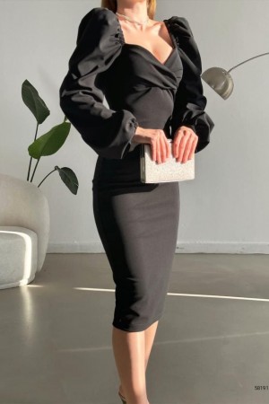 159963 black Evening dress