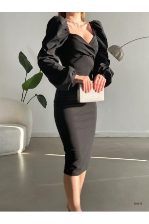 159963 TOPTAN SİYAH ABİYE