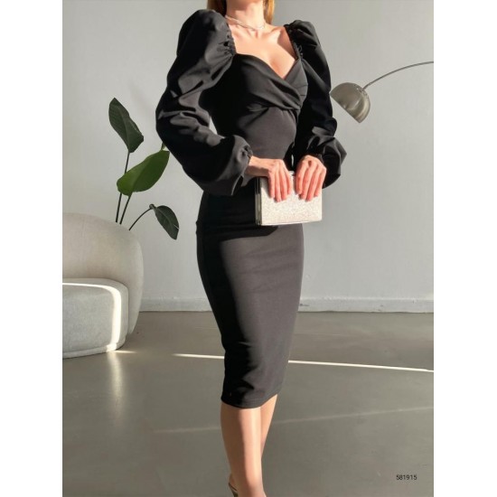 159963 black Evening dress