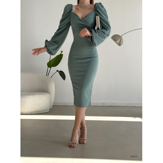 159967 Water is green Evening dress