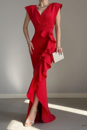 159988 red Evening dress