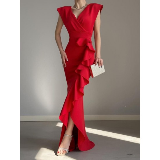 159988 red Evening dress