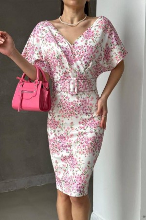 160009 patterned Evening dress