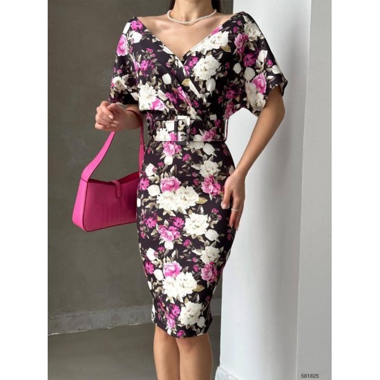 160010 patterned Evening dress