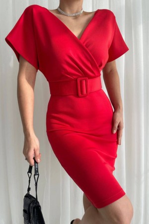 160018 TOPTAN KIRMIZI ABİYE