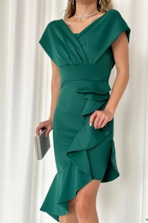 160042 TOPTAN ZÜMRÜT YEŞİL ABİYE