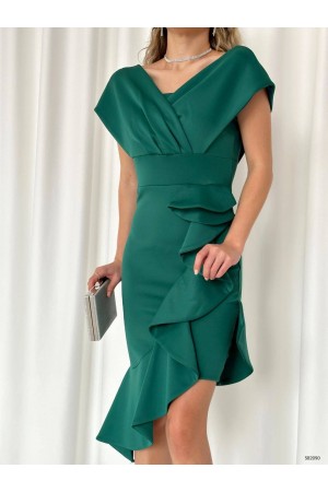 160042 TOPTAN ZÜMRÜT YEŞİL ABİYE