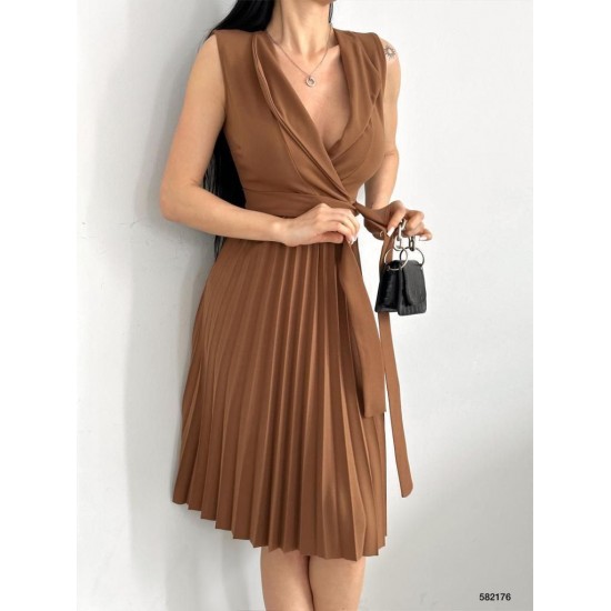 160061 coffee Evening dress