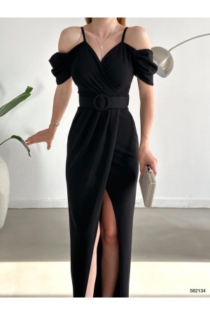 160084 TOPTAN SİYAH ABİYE